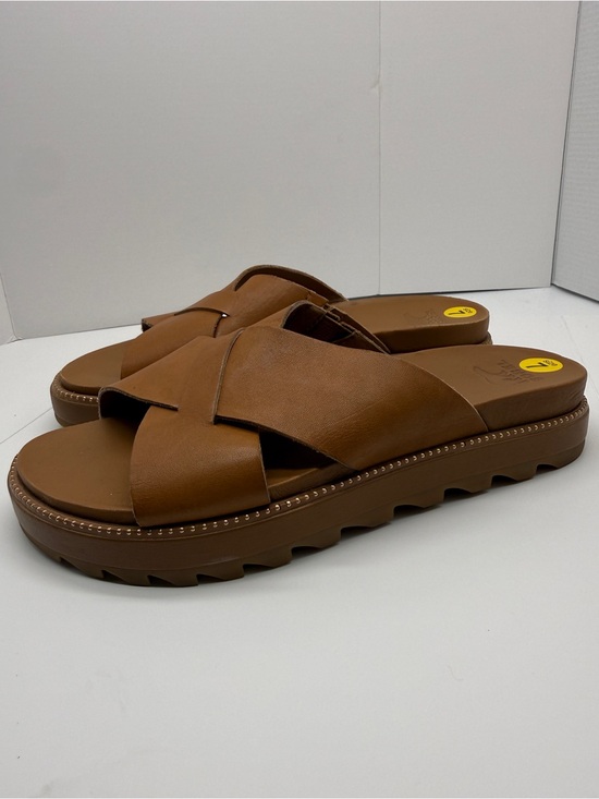 Sorel Shoes - Sorel Roaming Criss Cross Sandals Size 7 Womens Brown Leather Casual Slip On